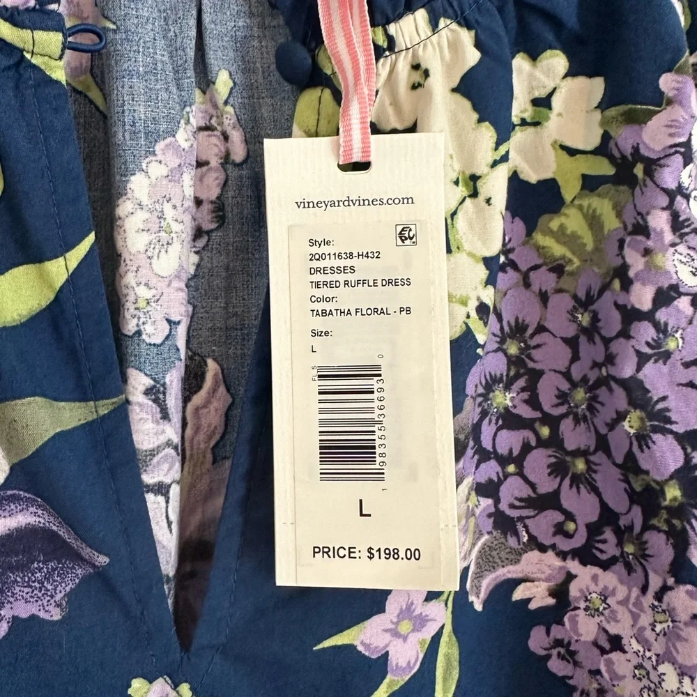 Vineyard Vines Tabatha Floral Dress - L & NWT - Picture 3 of 4